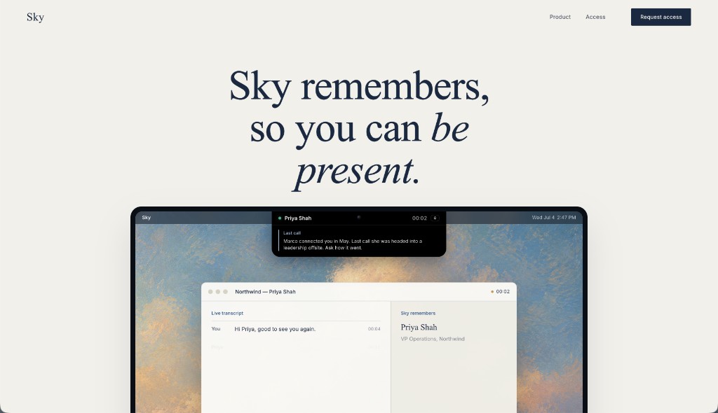 Sky – Sales Copilot for technical founders
